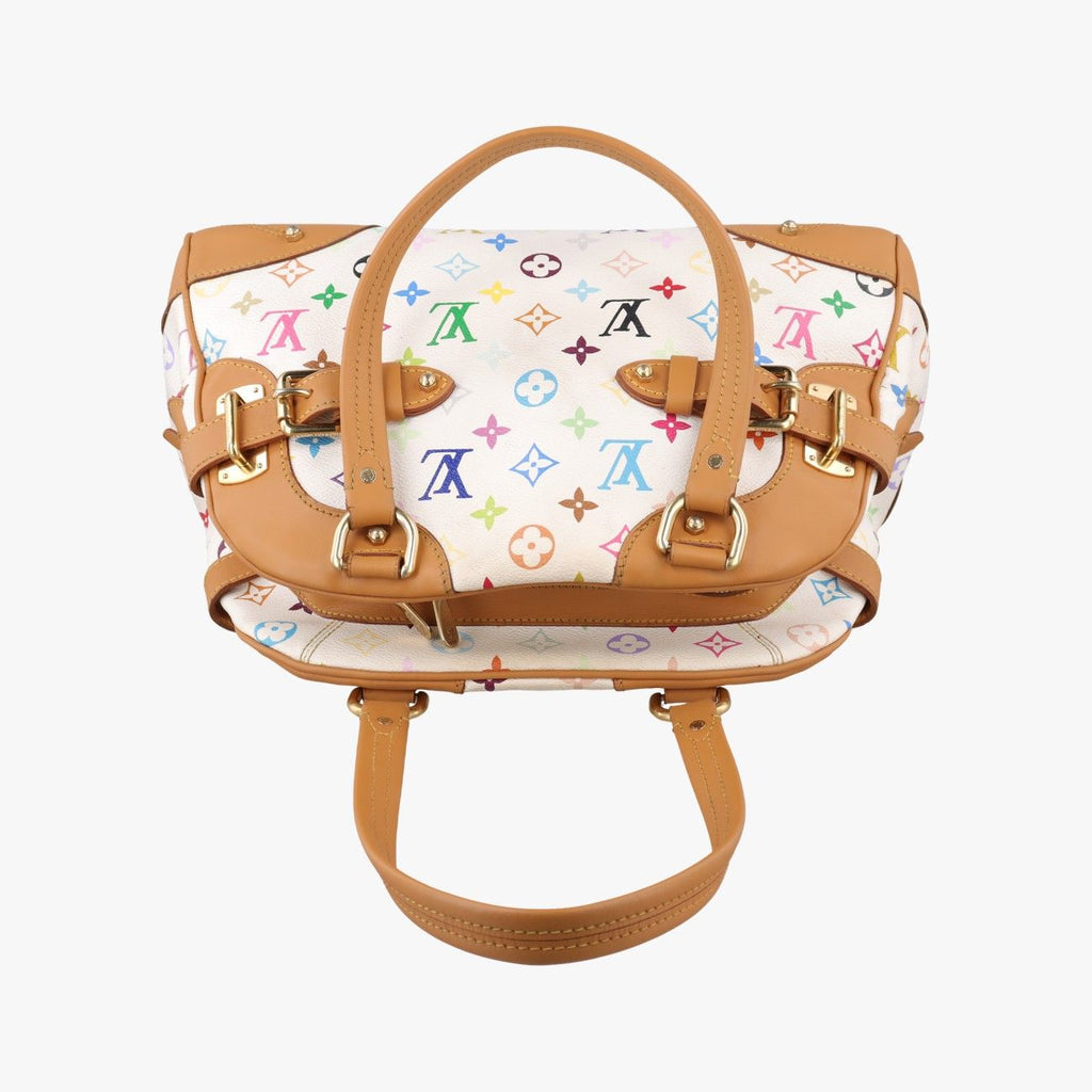 Louis Vuitton Claudia Blanc Monogram Multicolor Handbag — view 8