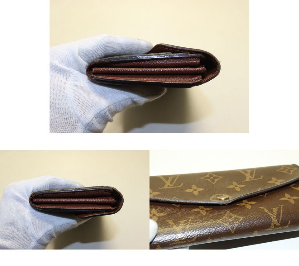 Louis Vuitton Monogram Portefeuille Sarah Leather Bifold Wallet — view 8