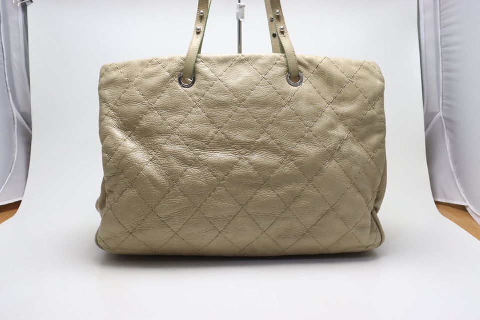Chanel Quilted on the Road Leather Tote — view 2