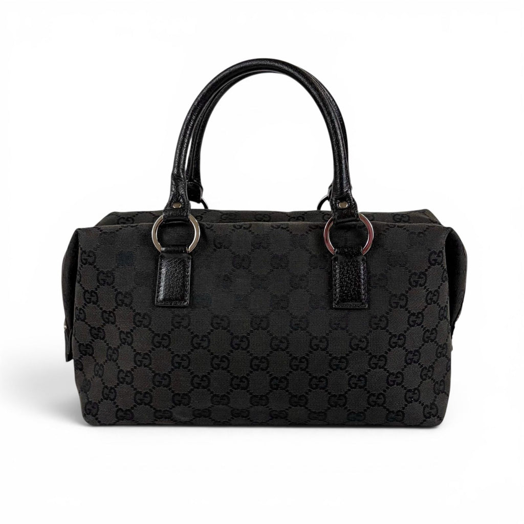 Gucci GG Canvas Mini Boston Bag Black — view 3