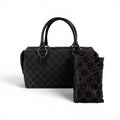 Gucci GG Canvas Mini Boston Bag Black
