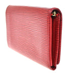 Louis Vuitton Porte-Monnaie Billets Tresor Red Bifold Wallet Epi Leather — view 4