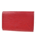 Louis Vuitton Porte-Monnaie Billets Tresor Red Bifold Wallet Epi Leather