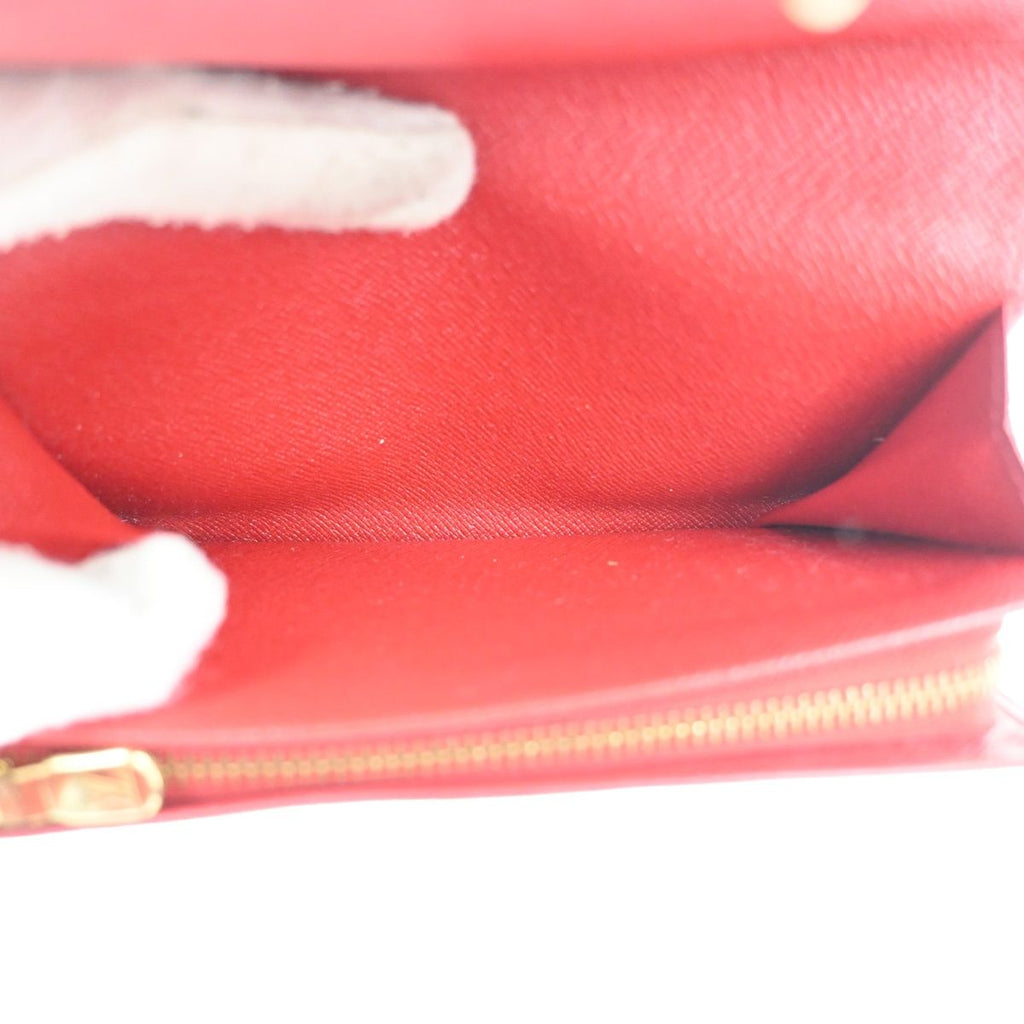 Louis Vuitton Porte-Monnaie Billets Tresor Red Bifold Wallet Epi Leather — view 9