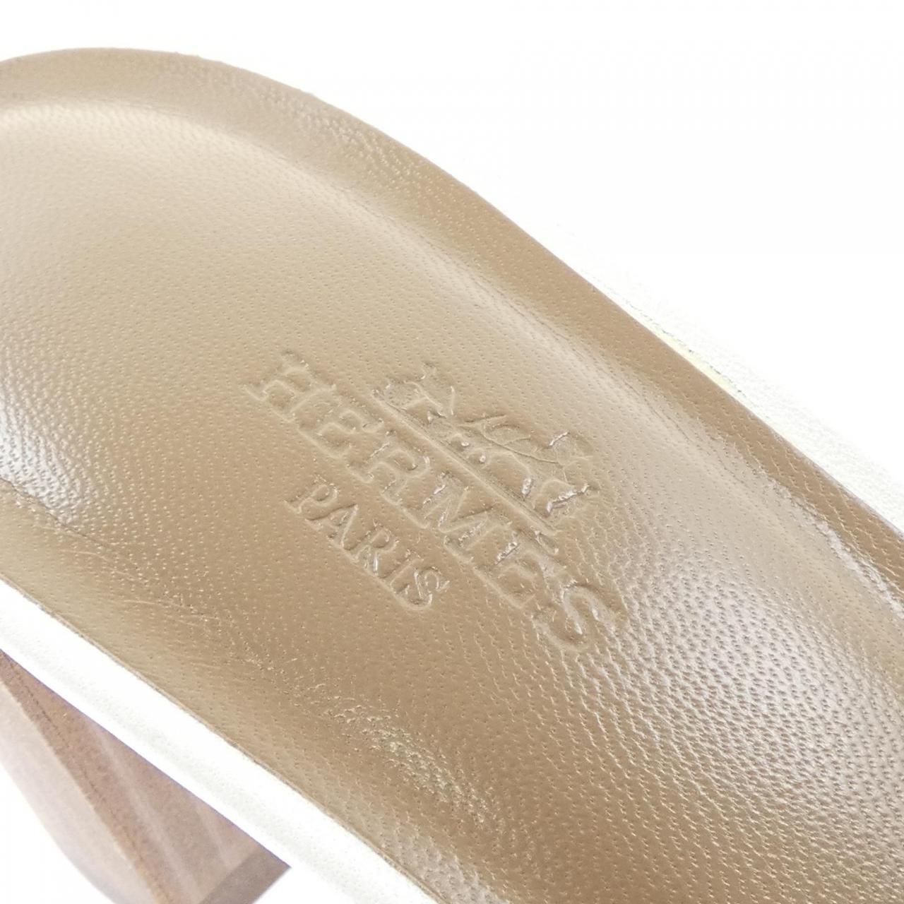Hermes Ajaccio Sandals White — view 6