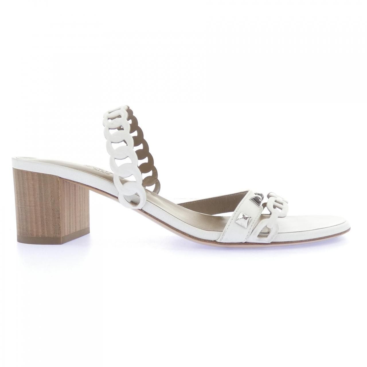 Hermes Ajaccio Sandals White