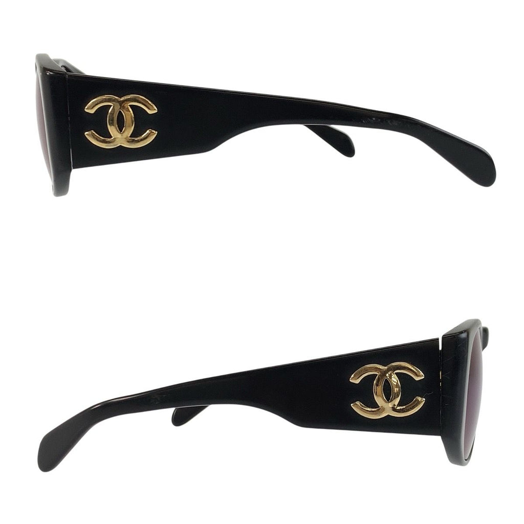 Chanel CC Logo Black Acetate 11 Sunglasses Eyewear — view 5