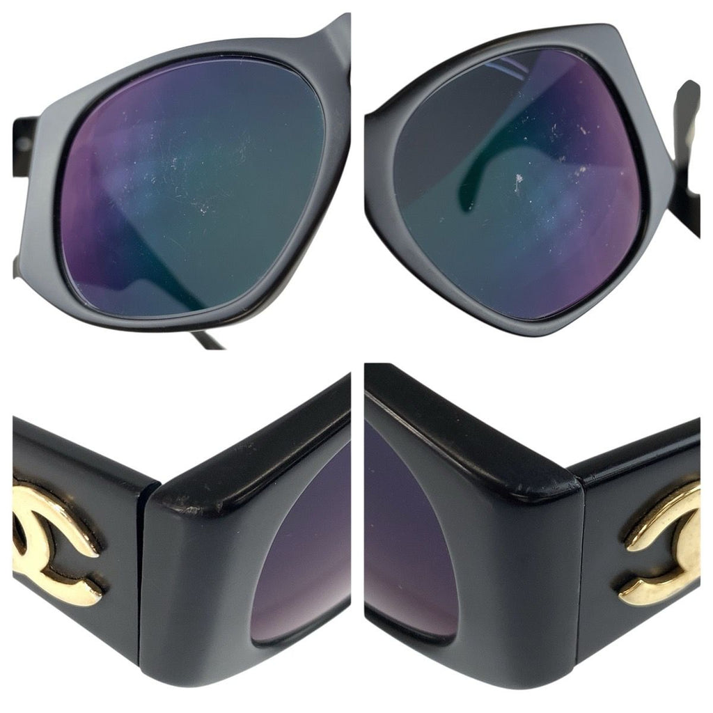 Chanel CC Logo Black Acetate 11 Sunglasses Eyewear — view 8
