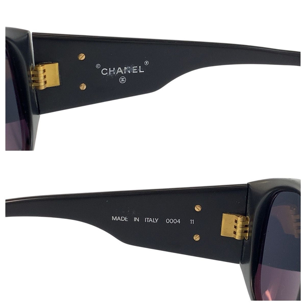 Chanel CC Logo Black Acetate 11 Sunglasses Eyewear — view 7
