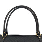 Gucci Micro Guccissima Black Gold Leather Tote Shoulder — view 8