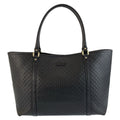 Gucci Micro Guccissima Black Gold Leather Tote Shoulder