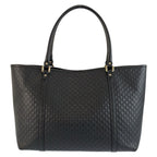 Gucci Micro Guccissima Black Gold Leather Tote Shoulder — view 2