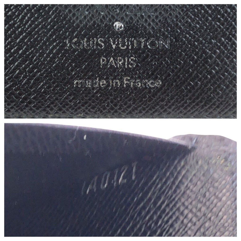 Louis Vuitton Damier Graphite Portefeuille Brazza Black Silver Wallet — view 5