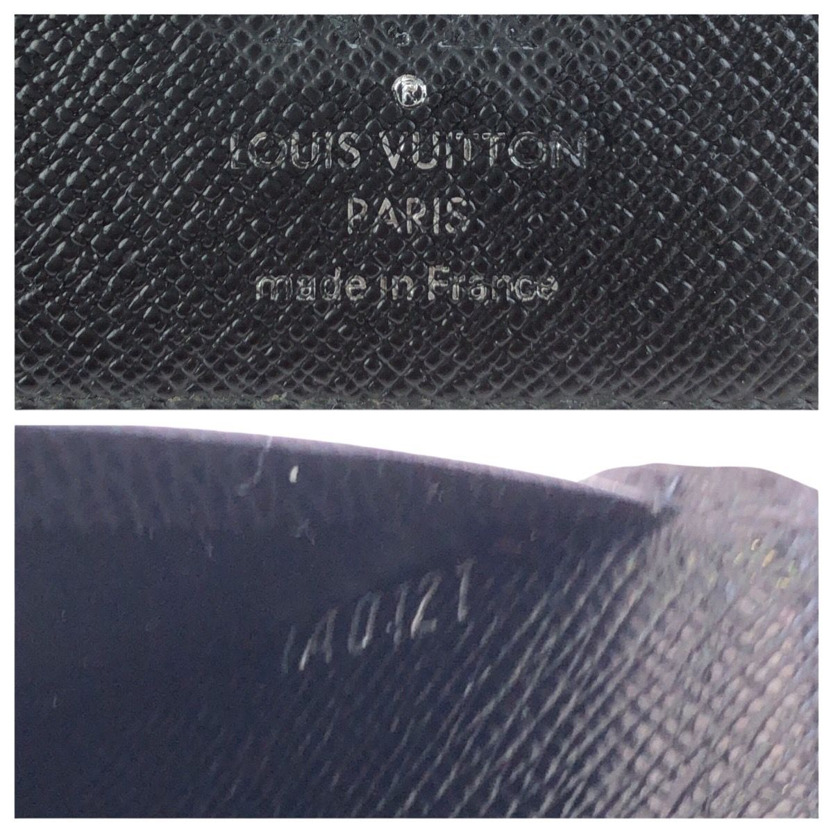 Louis Vuitton Damier Graphite Portefeuille Brazza Black Silver Wallet — view 5