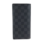 Louis Vuitton Damier Graphite Portefeuille Brazza Black Silver Wallet — view 2