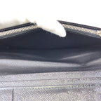 Louis Vuitton Damier Graphite Portefeuille Brazza Black Silver Wallet — view 8
