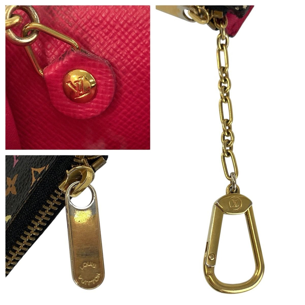 Louis Vuitton Monogram Multicolor Pochette Cles Coin Case with — view 4