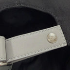 Dior Homme Cotton 100% Leather Logo Print Hat Cap Black — view 7