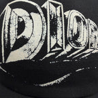 Dior Homme Cotton 100% Leather Logo Print Hat Cap Black — view 6