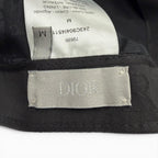 Dior Homme Cotton 100% Leather Logo Print Hat Cap Black — view 8