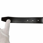 Gucci Leather GG Canvas Silver Square Hapi Buckle Reversible Belt Beige Black — view 7
