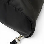 Prada Triangle Logo Saffiano Leather Re-Nylon 2-Way Backpack Tote Black — view 8