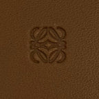Loewe Sheepskin Anagram Round Zip Leather Coin Case Brown — view 7
