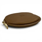 Loewe Sheepskin Anagram Round Zip Leather Coin Case Brown — view 4