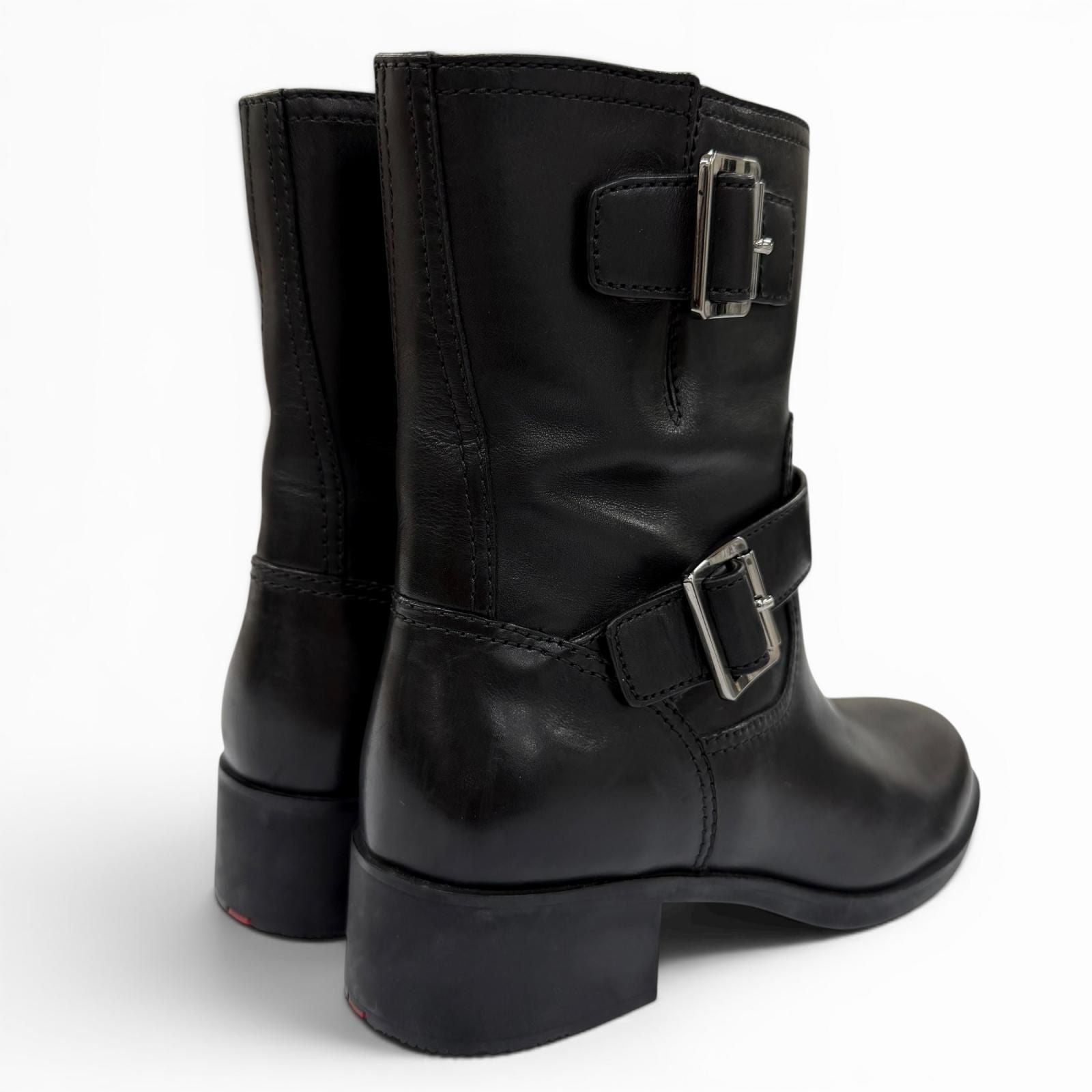 Prada Belt Boot Black — view 2