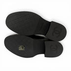 Chanel CC Logo with Thick Sole Leather Loafers Black — view 8