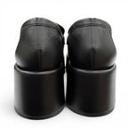 Chanel CC Logo with Thick Sole Leather Loafers Black — view 5