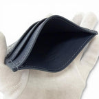 Louis Vuitton Card Holder Double Monogram Shadow Leather Case Blue Marine — view 3