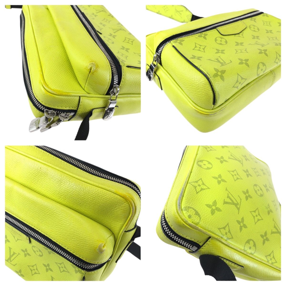 Louis Vuitton Taigarama Monogram Outdoor Messenger PM Yellow Black Shoulder — view 5