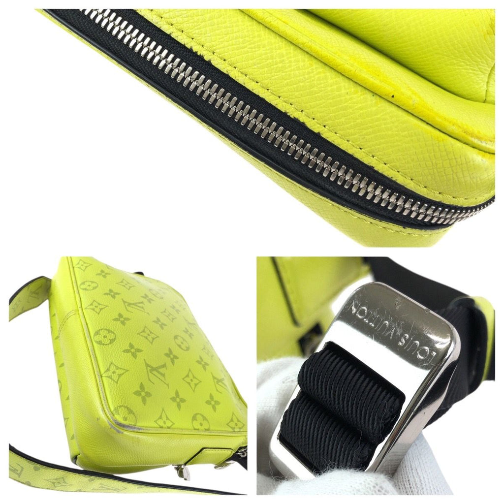 Louis Vuitton Taigarama Monogram Outdoor Messenger PM Yellow Black Shoulder — view 6