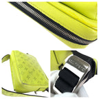 Louis Vuitton Taigarama Monogram Outdoor Messenger PM Yellow Black Shoulder — view 6
