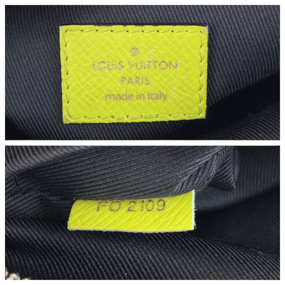 Louis Vuitton Taigarama Monogram Outdoor Messenger PM Yellow Black Shoulder — view 4