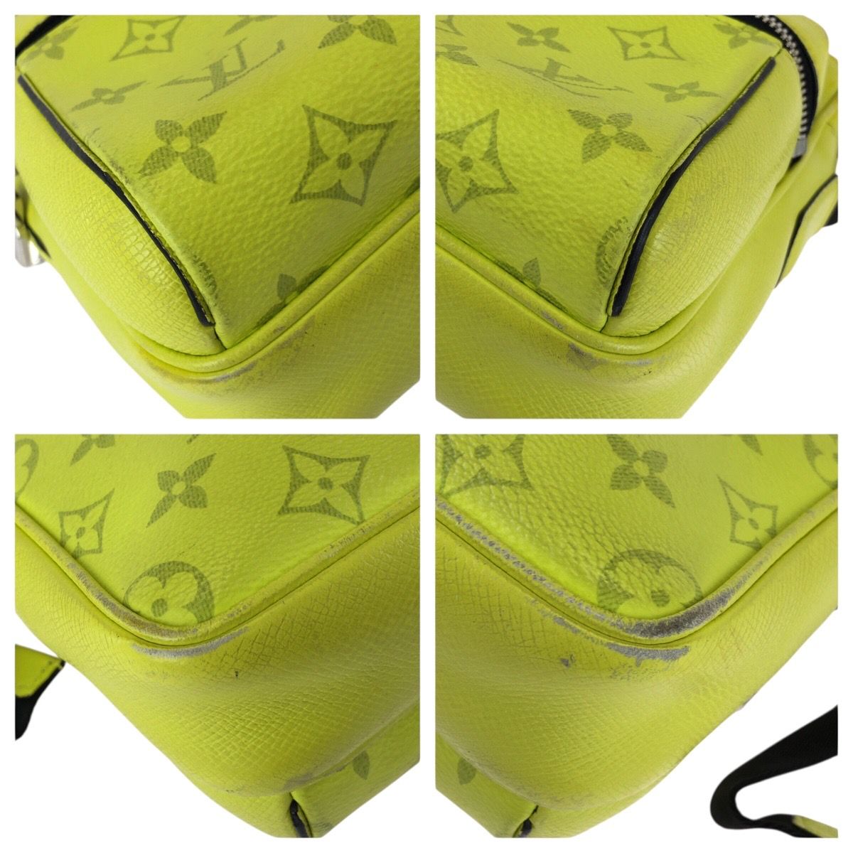 Louis Vuitton Taigarama Monogram Outdoor Messenger PM Yellow Black Shoulder — view 3