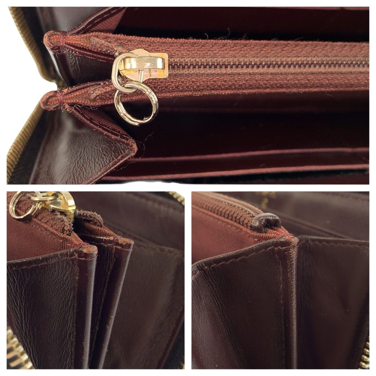Chanel Quilted CC Logo Black Gold Leather Wallet — view 8