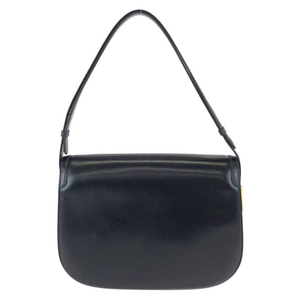 Gucci Vintage Black Gold Leather Shoulder — view 2