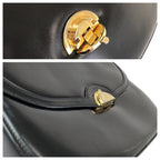 Gucci Vintage Black Gold Leather Shoulder — view 6