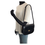Gucci Vintage Black Gold Leather Shoulder — view 7