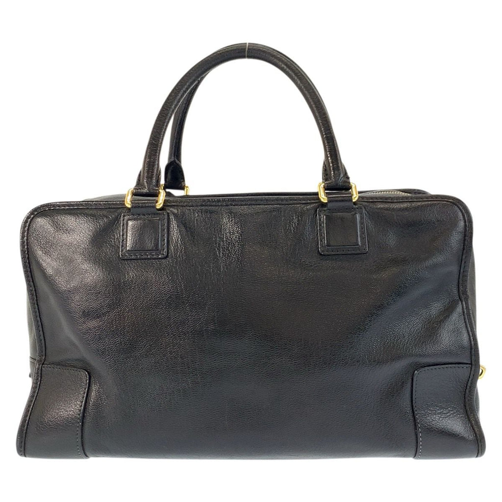Loewe Amazona 36 Black Gold Leather Boston — view 2