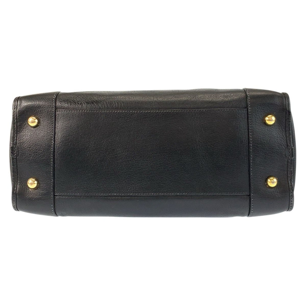 Loewe Amazona 36 Black Gold Leather Boston — view 9