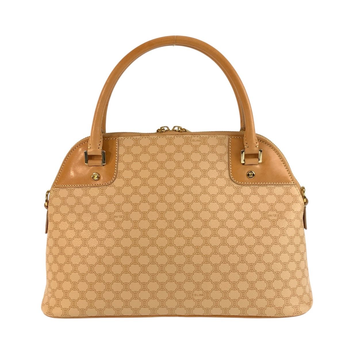 Celine Vintage Macadam Beige Camel 13 2-Way Shoulder — view 2