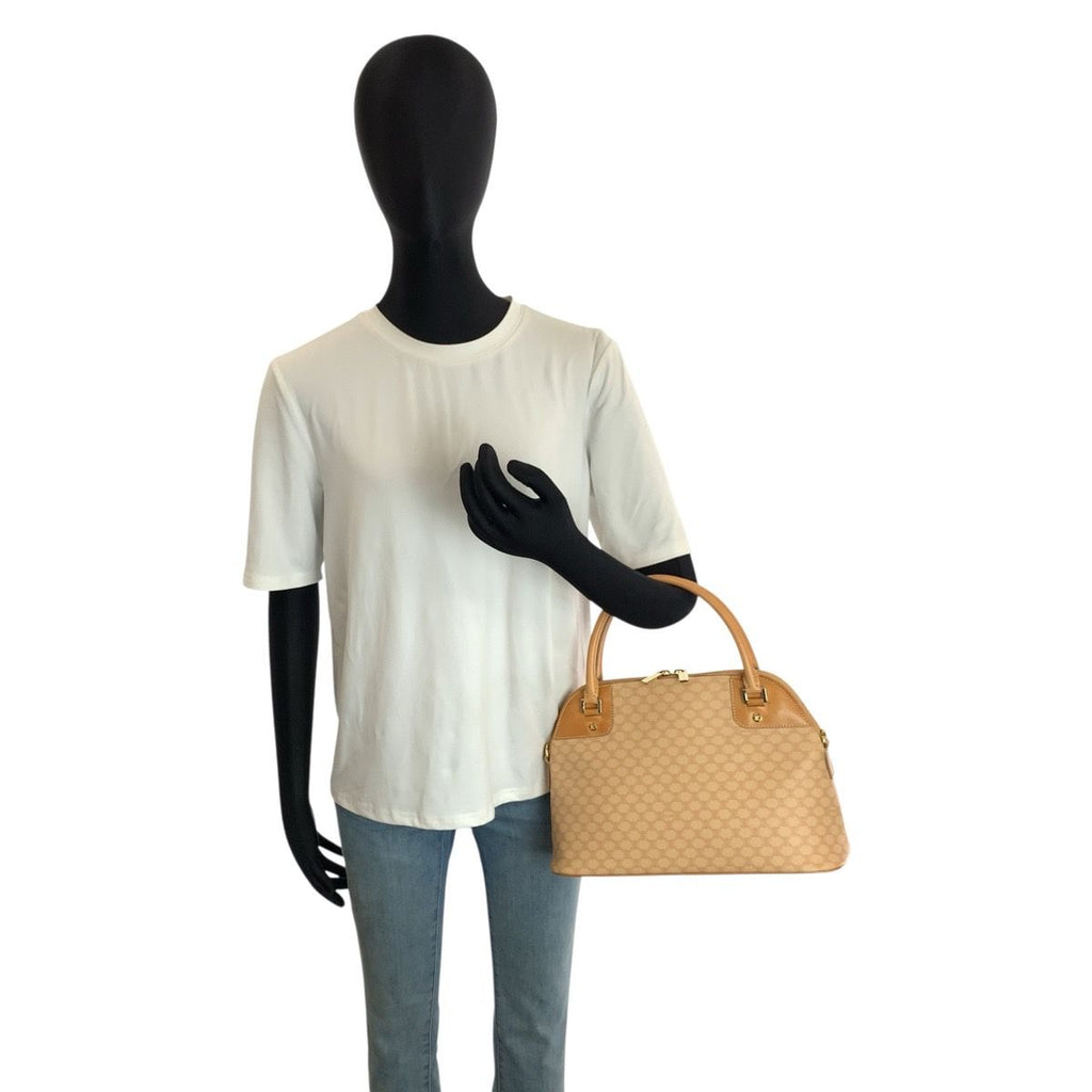 Celine Vintage Macadam Beige Camel 13 2-Way Shoulder — view 6