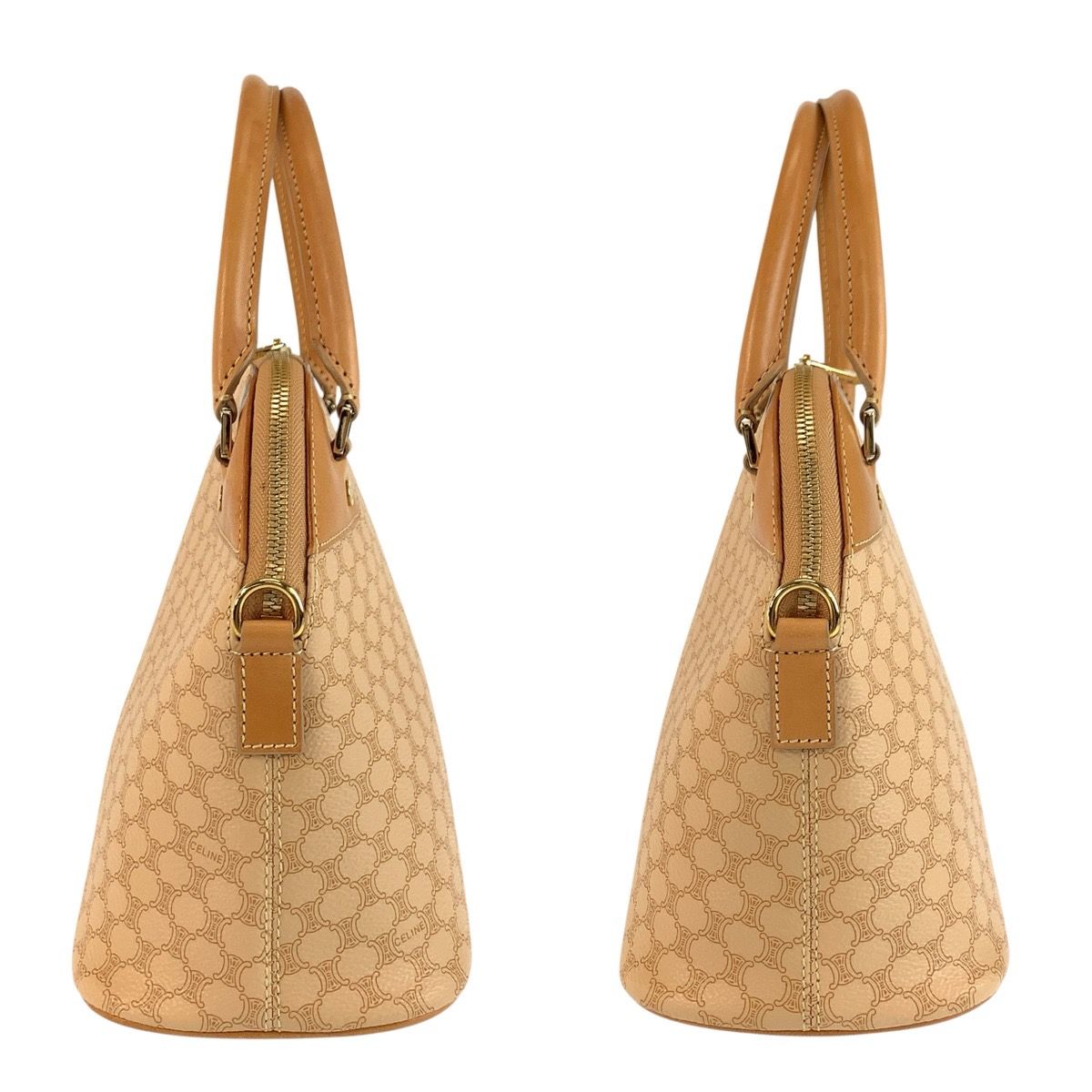 Celine Vintage Macadam Beige Camel 13 2-Way Shoulder — view 7