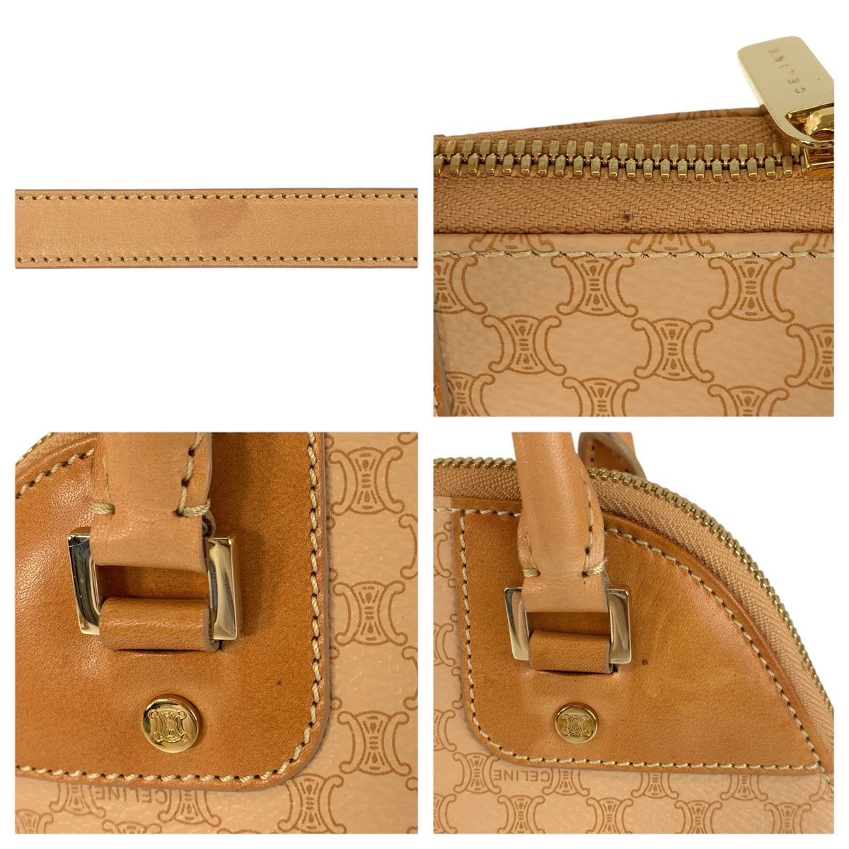 Celine Vintage Macadam Beige Camel 13 2-Way Shoulder — view 5