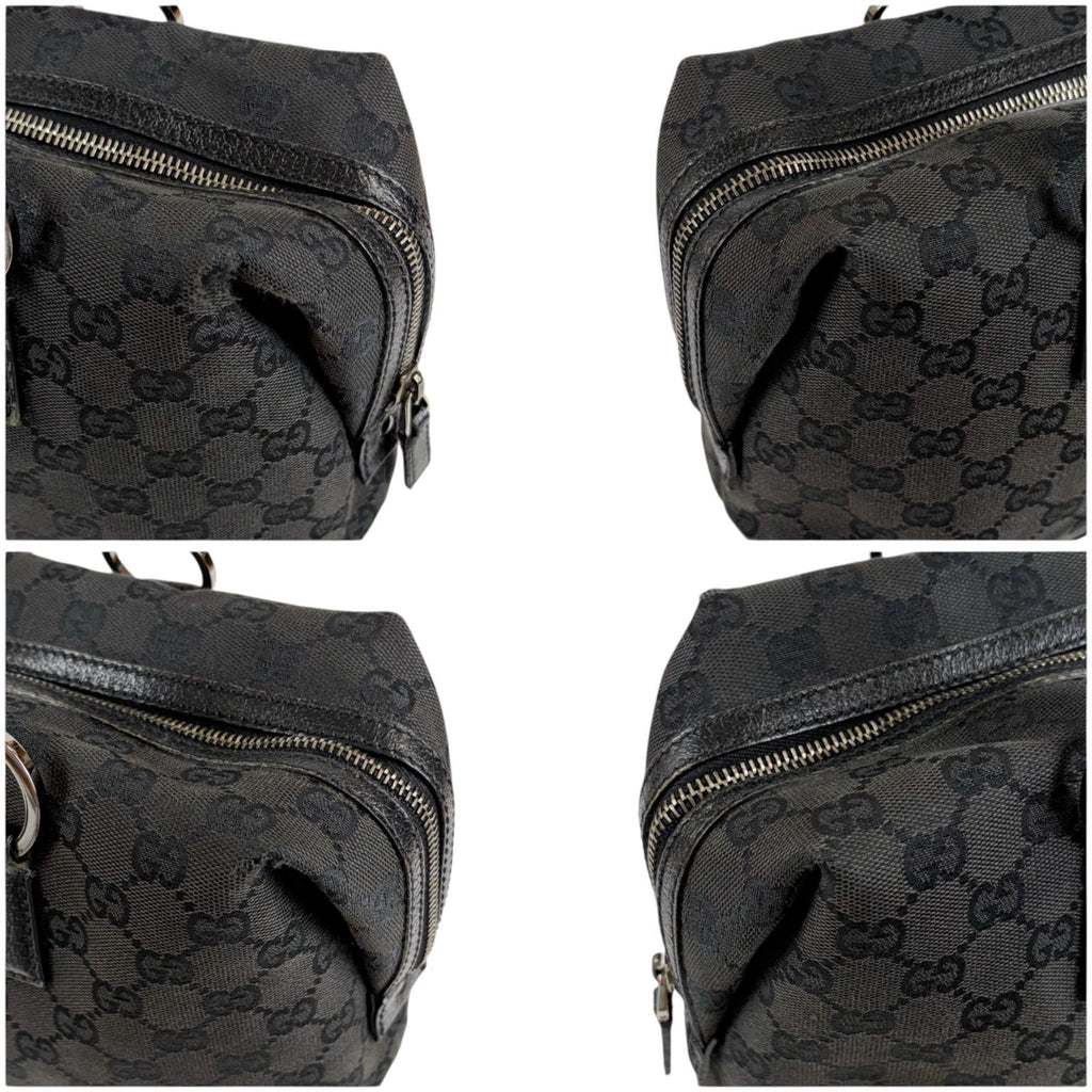 Gucci GG Canvas Mini Boston Bag Black — view 5
