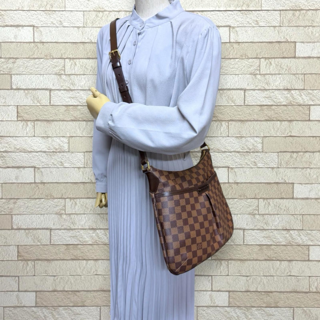Louis Vuitton Blue Msbeli PM Damier Shoulder Bag Canvas Brown — view 2