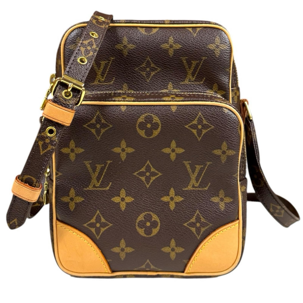 Louis Vuitton Amazon Monogram Shoulder Bag Canvas Brown